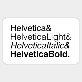 Helvetica List Sticker